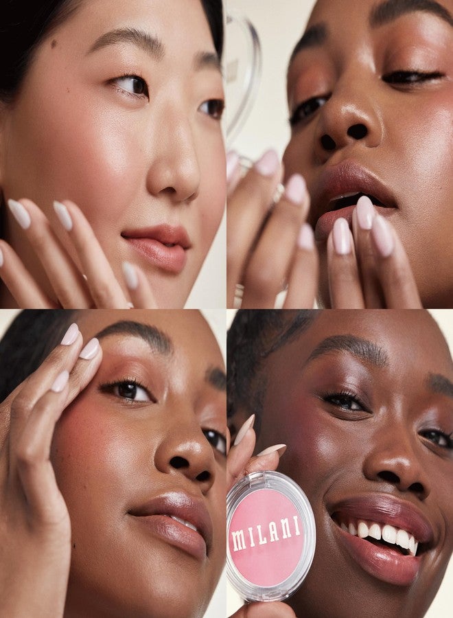 Milani Blush Makeup – Cheek Kiss Cream Blush for Cheeks, Buildable Cream-to-Gel Blusher & Lip Tint, Dewy Natural Color, Hydrating - Merlot Moment - Image 4